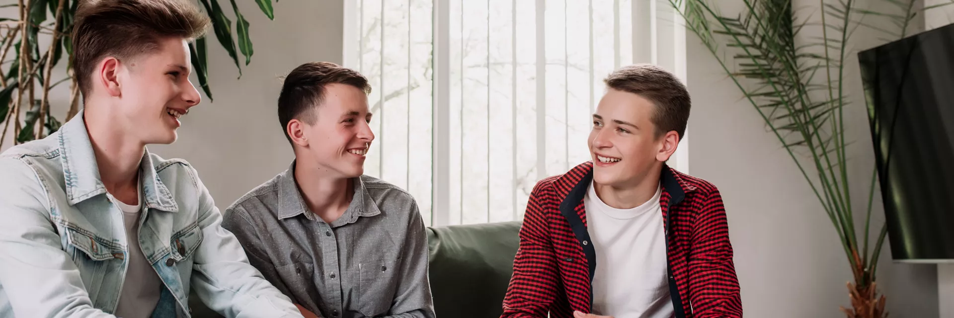 Group Of Boys In The Home