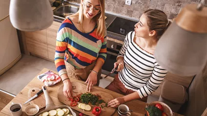 Young People In Kitchen