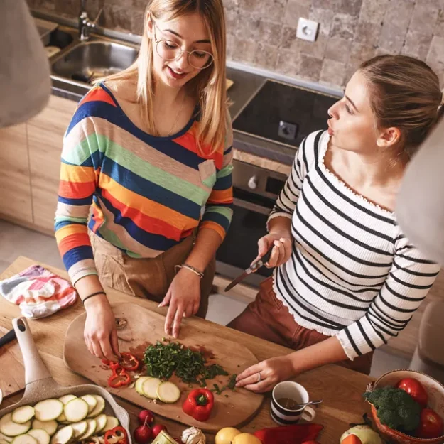 Young People In Kitchen