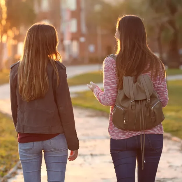 Young People Walking Together